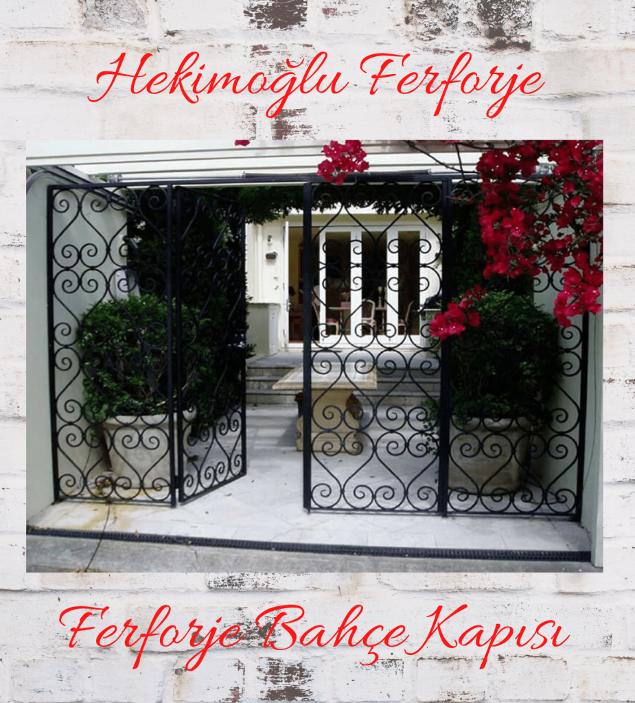 Ferforje bahçe kapısı