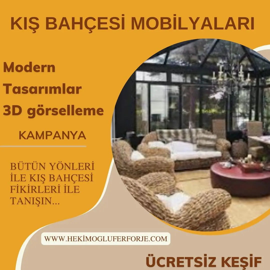 Kış bahçesi mobilya seçenekleri